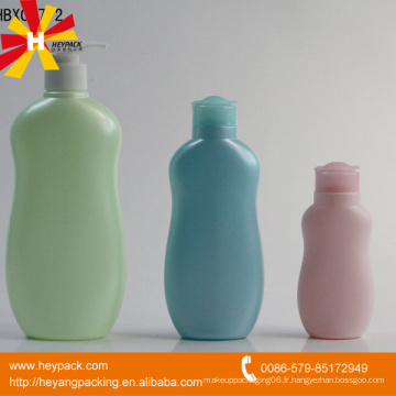 Shampooing vide en plastique HDPE en bouteille verte